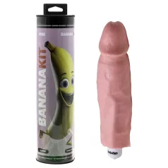 Bananakit - penisstøbningssæt med vibrator (pink)
