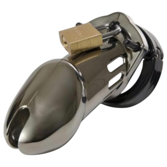 CB-6000 - luksus penisbur med lås (krom)