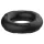 Pulselock Cirkl - penisring i silikone (sort) - 18 mm