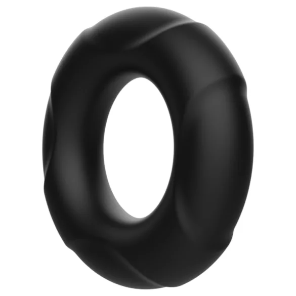 Pulselock Cirkl - penisring i silikone (sort) - 18 mm