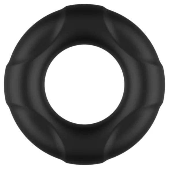 Pulselock Cirkl - penisring i silikone (sort) - 18 mm