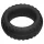 Pulselock Forge - silikonepenisring med dækmønster (sort) - 30 mm
