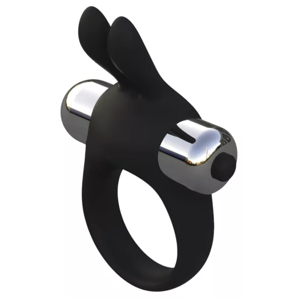 Pulselock Vantr - vibrerende penisring med kanin (sort) - 30 mm