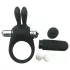 Pulselock Vantr - vibrerende penisring med kanin (sort) - 30 mm