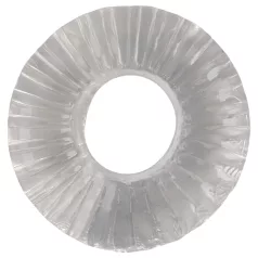   Pulselock Cocktura - ribbet TPE-penisring (gennemsigtig) - 19 mm