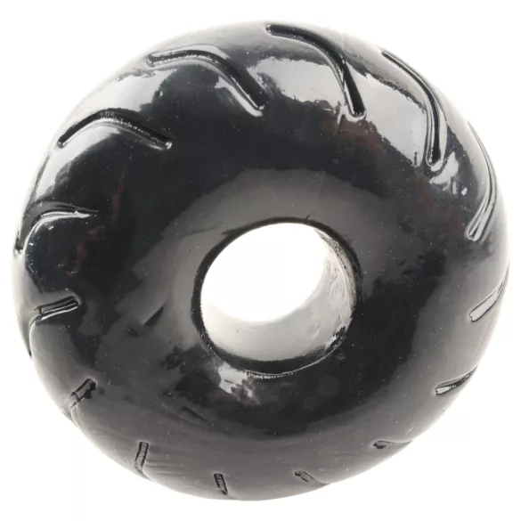 Pulselock Forge - penisring i TPE med sort hjulmønster (19 mm)