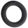 Pulselock Cirkl - sort, fleksibel silikone-cockring (40 mm)