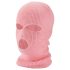 Strikbalaclava med 3 huller (pink)