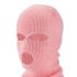 Strikbalaclava med 3 huller (pink)