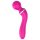 Lonely 2in1 – vibrator & massager, 3 vedhæftninger (pink)