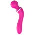 Lonely 2in1 – vibrator & massager, 3 vedhæftninger (pink)