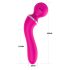 Lonely 2in1 – vibrator & massager, 3 vedhæftninger (pink)