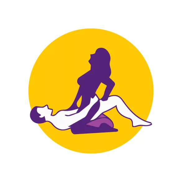 Desirel Magic Pillow - oppustelig kile-sexpude (mørkelilla)