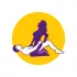 Desirel Magic Pillow - oppustelig kile-sexpude (mørkelilla)