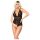 Mapalé - Sort blondebody med åben front - L