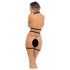 Rene Rofe Rassel Tassle - pyntet kropssele og tanga (sort) - S-L