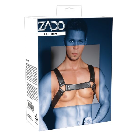 ZADO - læder brystsele (sort)