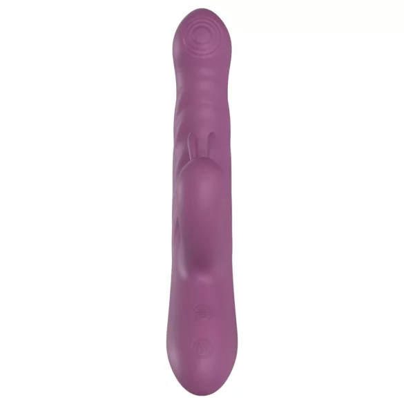 Funny Me Rabbit Bunny - genopladelig, støtende klitoriskarms-vibrator (lilla)