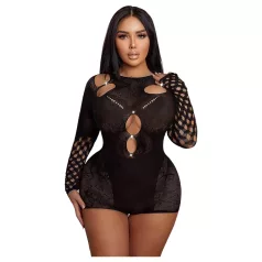 JSY 017 - mat catsuit (sort)