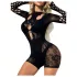 JSY 017 - mat catsuit (sort)