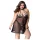 JSY 066 - sort babydoll-sæt (XL-2XL)