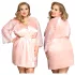 JSY 067 - lyserødt babydoll-sæt (XL-2XL)
