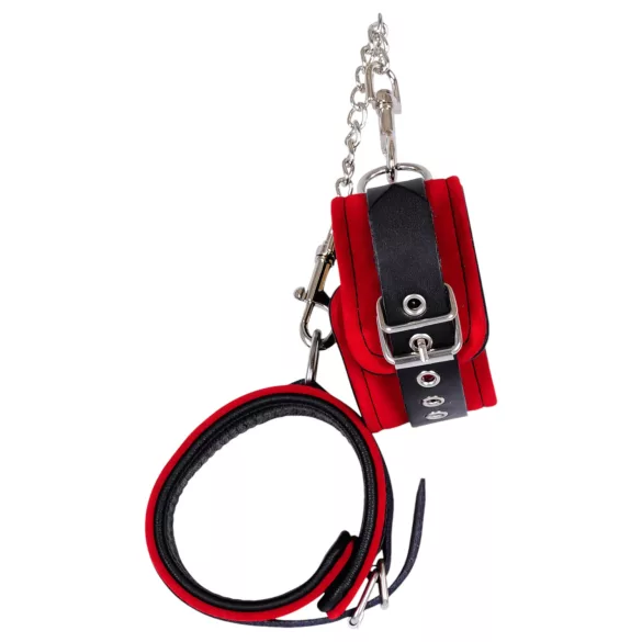 ZADO - læder ankelmanchetter (rød)