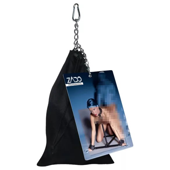 ZADO - bondage sæt med halsbånd, hånd- og benstøtte - sort