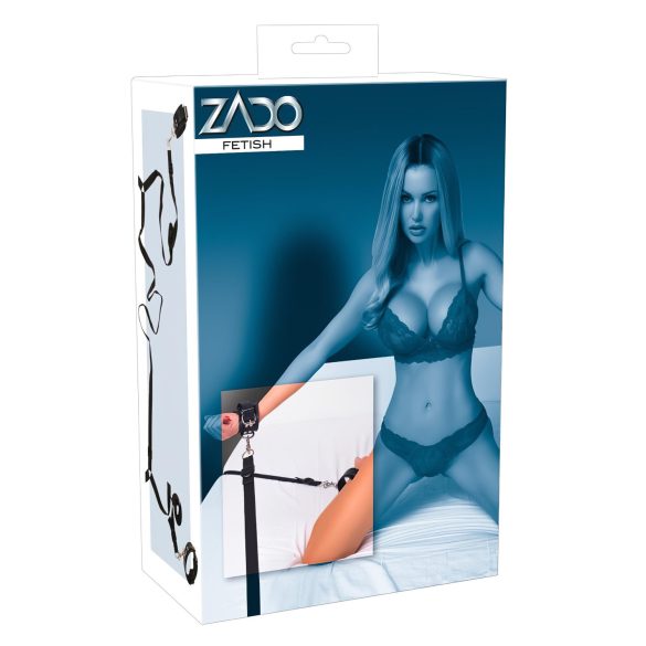 ZADO - Sort læderbinding-sæt til sengen
