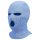 Strikket balaclava maske med tre åbninger (blå)