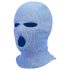 Strikket balaclava maske med tre åbninger (blå)