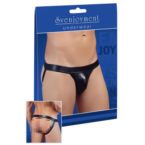 Skinnende minimal underbukser til mænd (sort) - XL