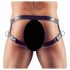 Svenjoyment - harness med penisring (sort) - M/L
