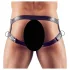 Svenjoyment - harness med penisring - justerbar - sort - M/L