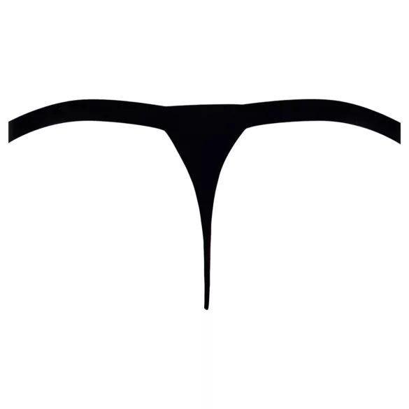 Svenjoyment - herretanga med strass - sort - L