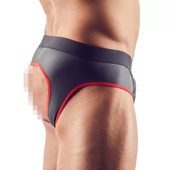 Svenjoyment - jockstrap med åben front - sort - XL