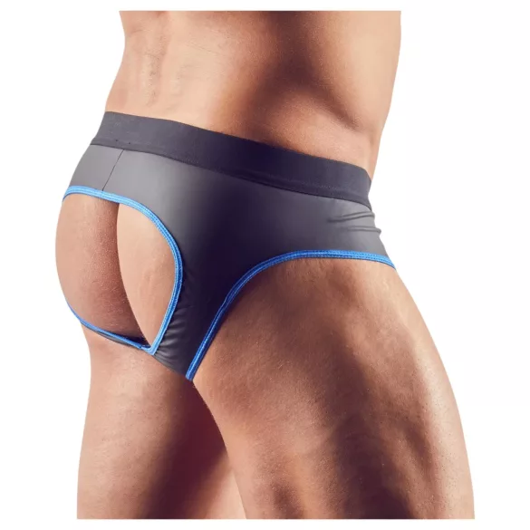 Svenjoyment - jockstrap med åben front - sort/blå