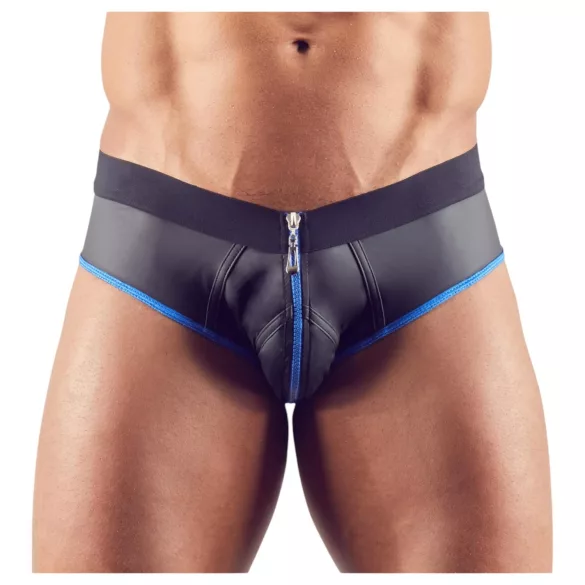 Svenjoyment - jockstrap med åben front - sort/blå - L