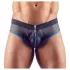 Svenjoyment - jockstrap med åben front - sort/blå - XL