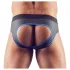 Svenjoyment - jockstrap med åben front - sort/blå - XL