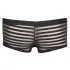 Boxer - herreunderbukser - gennemsigtig med striber - sort - XL