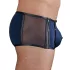 NEK - boxershorts til mænd - blondeindsats, snøre, net - sort/blå