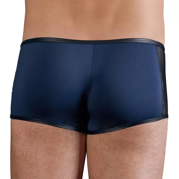 NEK - boxershorts til mænd - blondeindsats, snøre, net - sort/blå