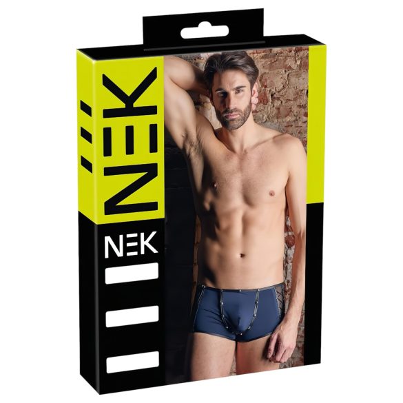 NEK - Sort med sorte snørebånd og netdetaljer (blå) - M