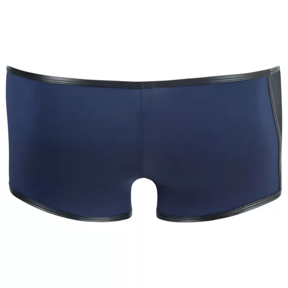NEK - boxershorts til mænd - blondeindsats, snøre, net - sort/blå - L
