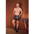 NEK - forlænget herreshorts med metalspænde (sort)