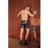 NEK - forlænget herreshorts med metalspænde (sort)
