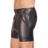 NEK - herreshorts - forlænget model med metalknap - sort - M