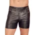 NEK - herreshorts - forlænget model med metalknap - sort - L