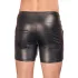 NEK - herreshorts - forlænget model med metalknap - sort - L